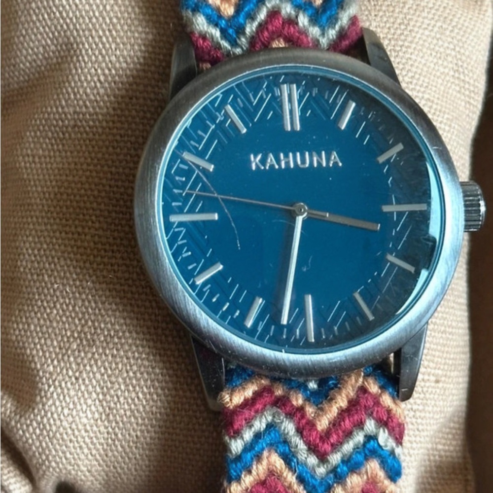 Kahuna Blue Watch with Multicolor Strap
